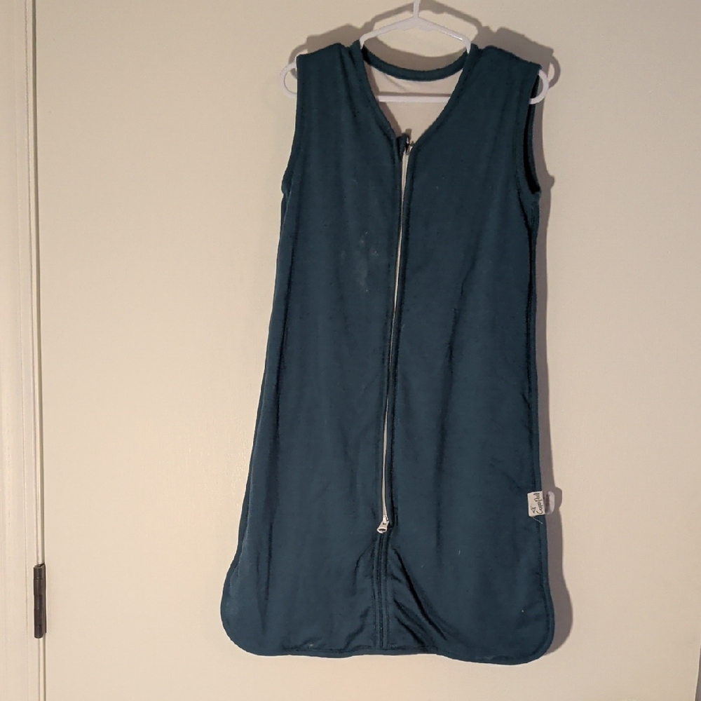 Kids Teal Sleeveless Sleep Sack - Soft Zippered Pajama Sack